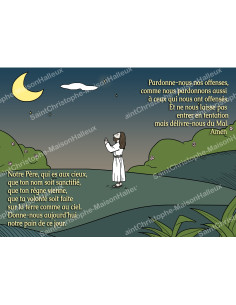 Tarjeta magnética con oracion - formato postal