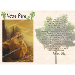 Magnetic prayer card - postal format