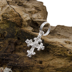 Ciondolo croce - argento 925 genuino
