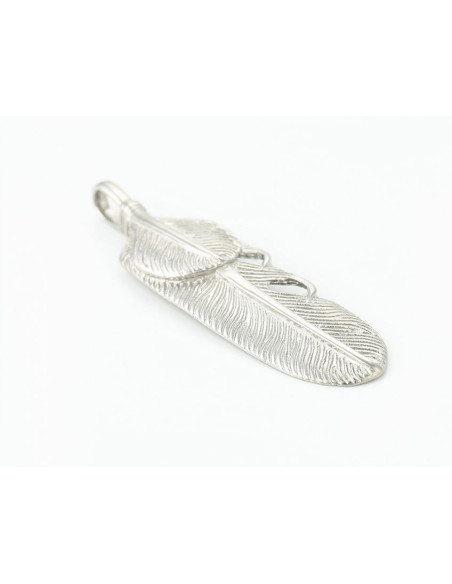 Ciondolo Piuma - acciaio inox