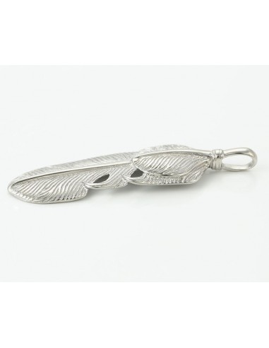 Feather Pendant - stainless steel