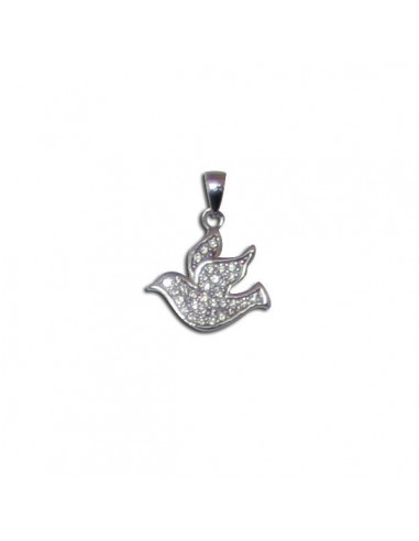 Dove Crystal Pendant - Genuine Silver 925