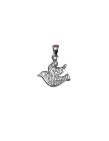 Pendentif Colombe - véritable Argent 925
