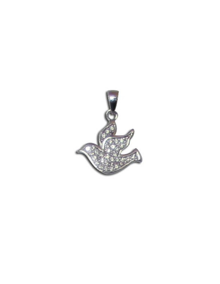 Pendentif Colombe - véritable Argent 925