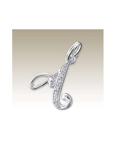 Elli Collana Lettera A In Argento 925 | Ciondolo Basic Con Catena Rolò - Gioiello Personalizzato