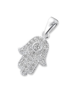 Fatma's Hand Pendant - Genuine Silver 925