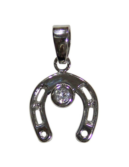 Colgante de herradura de la suerte - Plata genuina 925