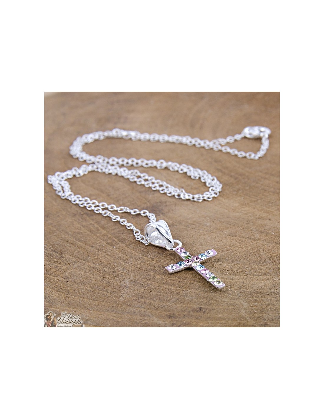 Rhinestone Cross Pendant Necklace | SHEIN USA