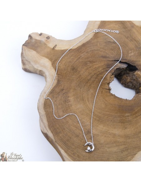 Collar Zirconia Moon Crossing - Plata 925