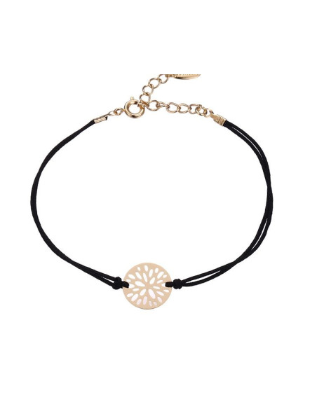 Elegante bloemenarmband - 18 K goud verguld