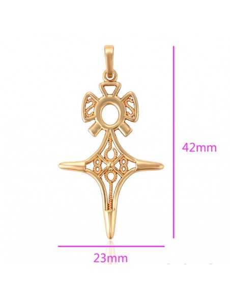 Pendentif croix du sud - plaqué or 18 K