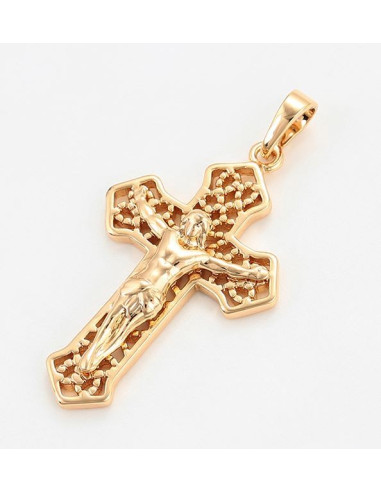 Pendentif croix du sud - plaqué or 18 K
