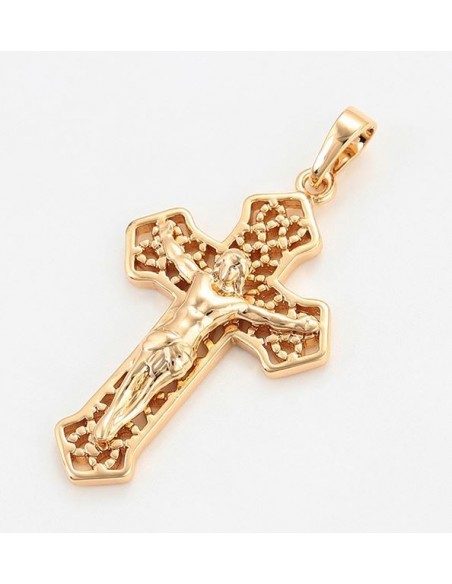 Pendentif croix du sud - plaqué or 18 K