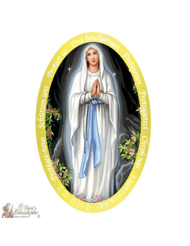 Aufkleber Unsere Liebe Frau von Lourdes