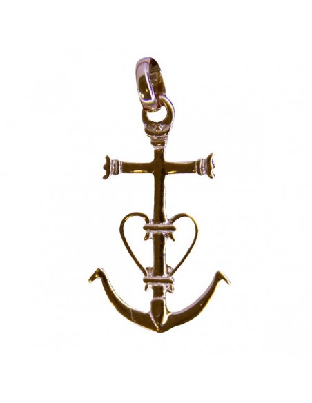 Anhänger für Glaube, Hoffnung und Nächstenliebe - vergoldet