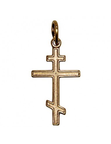 Orthodox cross pendant - gold plated