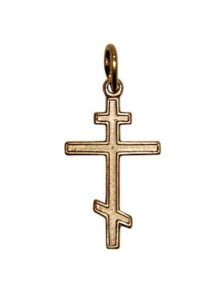 Orthodox cross pendant - gold plated