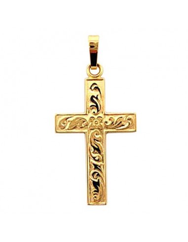 Cross pendant - gold plated