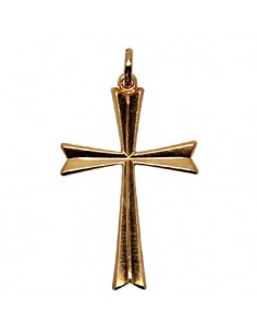 Pendentif croix - plaqué or