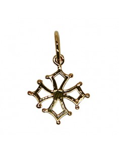 Pendant cross Occitane - gold plated