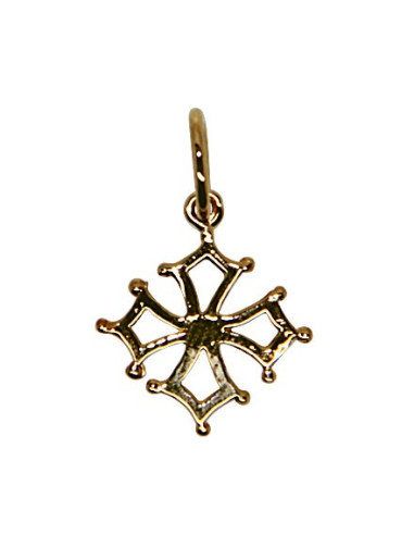 Pendant cross Occitane - gold plated