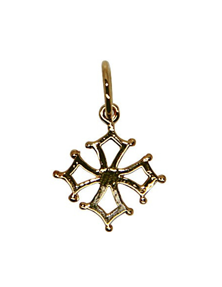 Pendant cross Occitane - gold plated