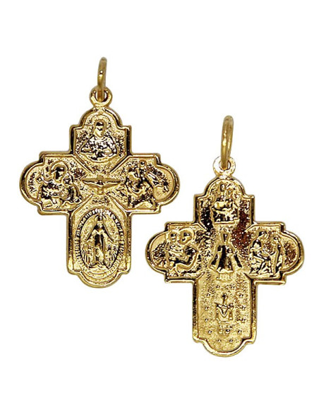 Cross pendant - gold plated