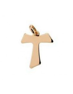 Pendentif croix Tau - plaqué or