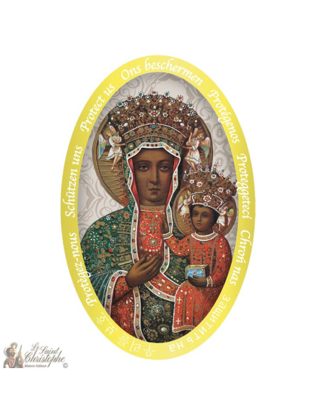 Sticker Vierge noire