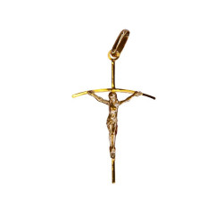 Ciondolo Cristo a croce - placcato oro