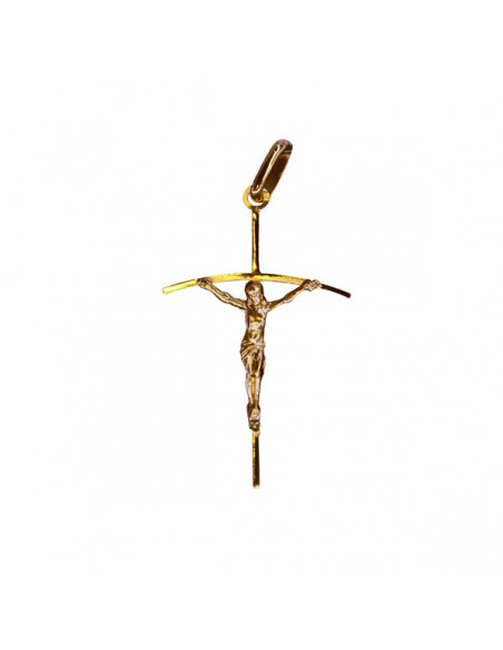 Christ cross pendant - gold plated
