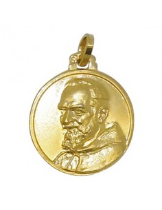 Padre Pio Medal - Gold plated