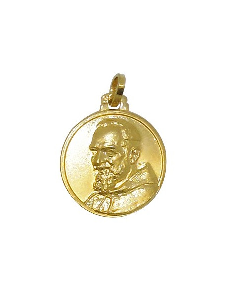 Padre Pio Medal - Gold plated