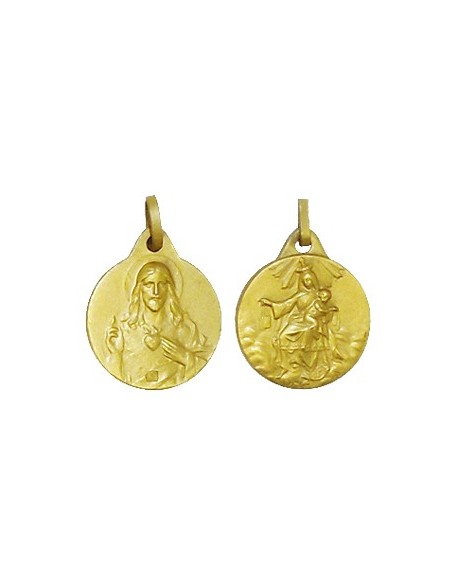 Scapular Medal - Gold plated