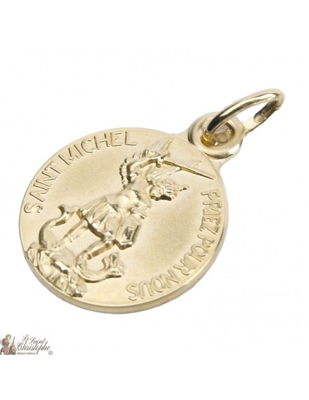 Médaille Saint Michel - Plaqué or