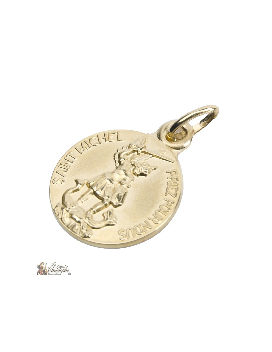 Saint Michael medal - Gold plated