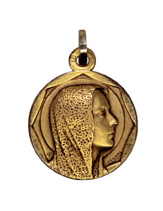 Médaille Vierge Marie - Plaqué or