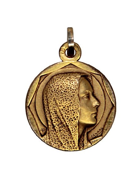 Virgin Mary Medal - Gold plated