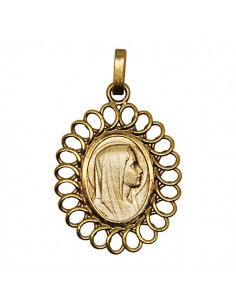 Virgin Mary Medal - Gold plated