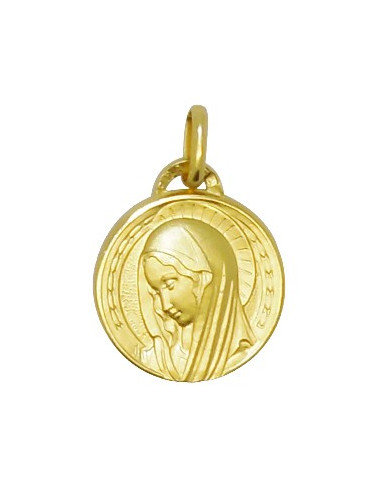 Médaille Vierge Marie - Plaqué or