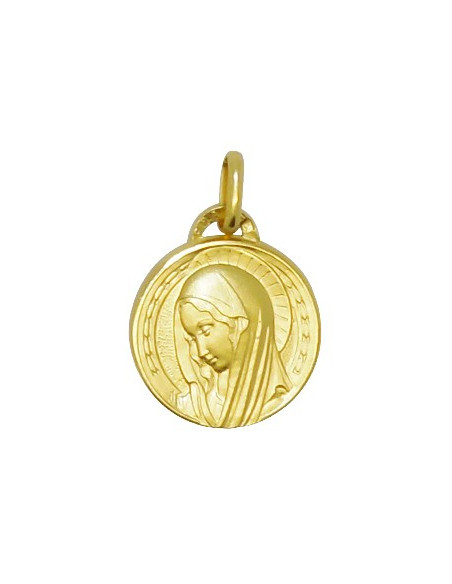 Virgin Mary Medal - verguld