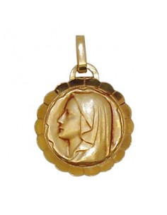 Médaille Vierge Marie - Plaqué or