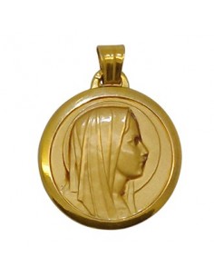Virgin Mary Medal - Gold plated