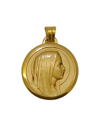 Virgin Mary Medal - Gold plated