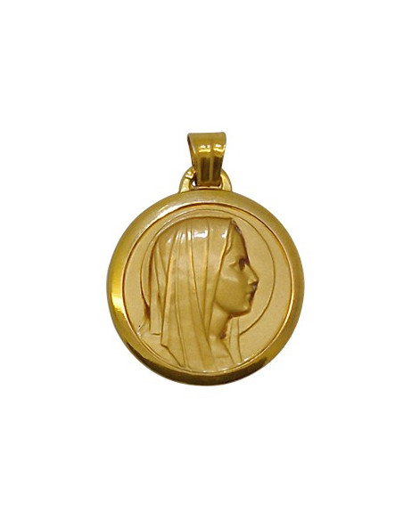 Virgin Mary Medal - Gold plated