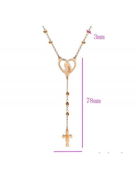 Light Necklace, Three Gold Rosary - Stefani Gioielli - Fine & Trending  Jewelry