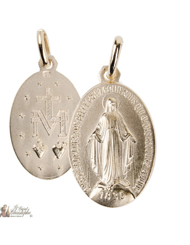 Miraculous Virgin Medal - Gold plated