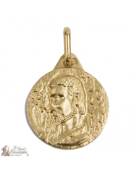 Médaille Saint Joseph - Plaqué or