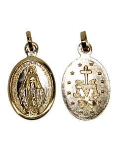 Médaille Vierge Miraculeuse - Plaqué or
