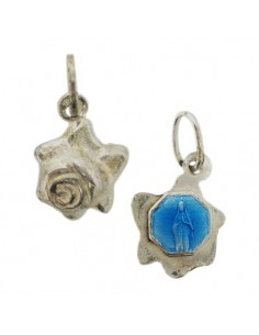 Blue enamelled Banneux medal